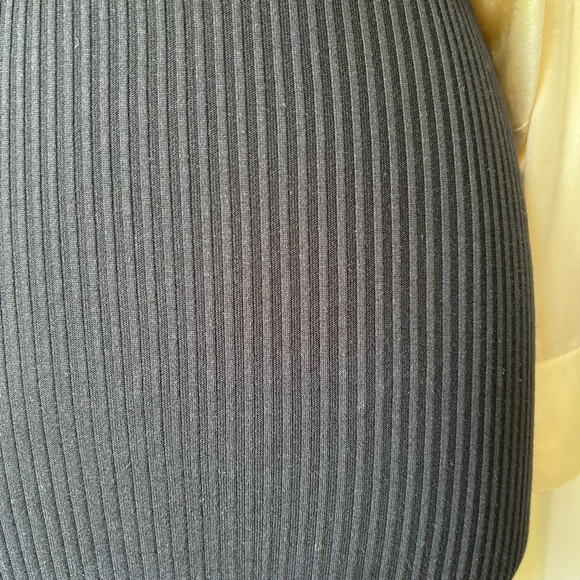 Trouve Black Ribbed Knit Pencil Skirt Nordstrom - Picture 4 of 9